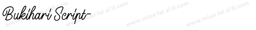 Bukihari Script字体转换